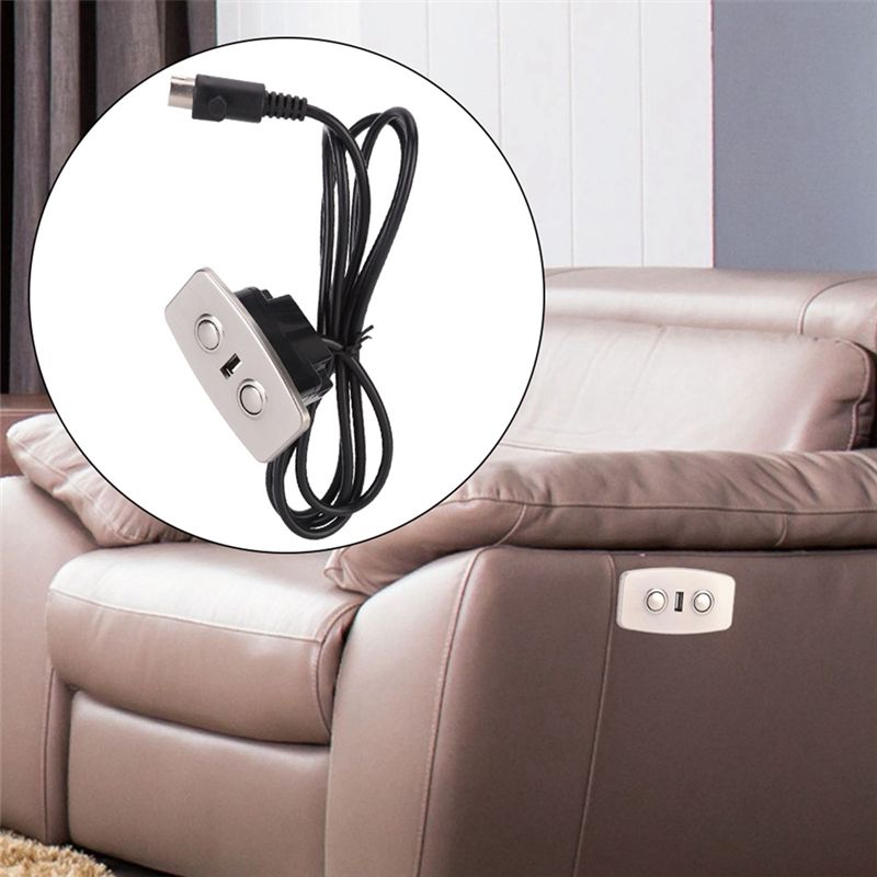 A60zchair Переключатель Контроллер Ручной Контроллер Электрическое Кресло-Реклайнер Диван Подъемный 2-кнопочный Ручной Переключатель С Двойным USBmay