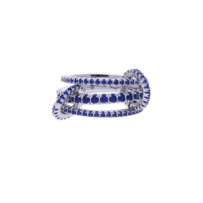 Stackable Zircon Rings Set High Quality Versatile Creative Womens Finger