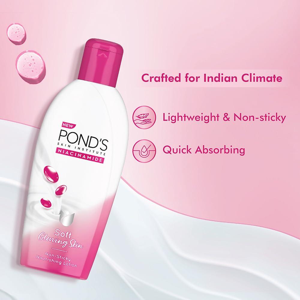 POND'S Ниацинамидный лосьон для тела для мягкой сияющей кожи 90 мл Тройной витаминный увлажняющий крем для сухой шероховатой кожи Питание Увлажняющий уход