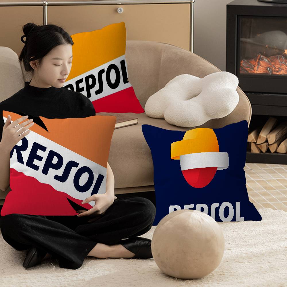 R-Repsol Retro Pillow Anime Pillow Sofa Bed Head Pillow Cover Cushion Cover 45X45 Cm Fashion