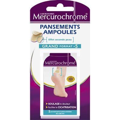 Mercurochrome Pansements Ампулы Grand Format 5 пансементов
