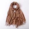 Fashion Spring Winter Scarves Women Wraps Solid Color Thin Shawl Lady Faux Cashmere Warm Headscarf
