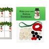 Button Christmas Tree Ornaments Home Santa Angel Snowman Christmas Tree Decorations Holiday Decoration Pendant Craft DIY Making