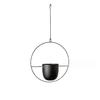 Hanging with for Balcony or Balcony Use Planter, Iron, Hooks, Wall-Mounted (Large, Round)