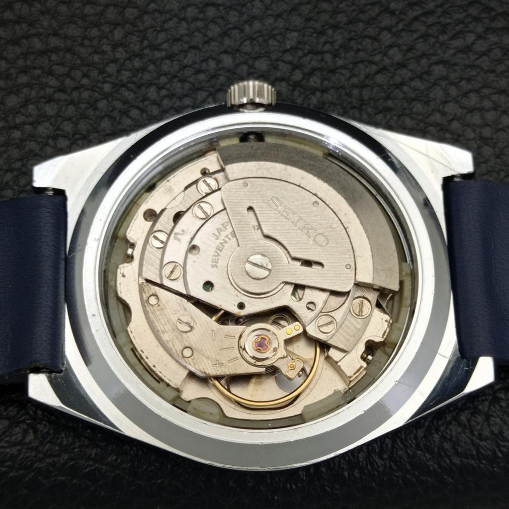 ВОССТАНОВЛЕННЫЕ ВИНТАЖНЫЕ МУЖСКИЕ АВТОМАТИЧЕСКИЕ ЧАСЫ SEIKO 5 6309A ЯПОНИЯ С СИНИМ ЦИФЕРБЛАТОМ a440892-4