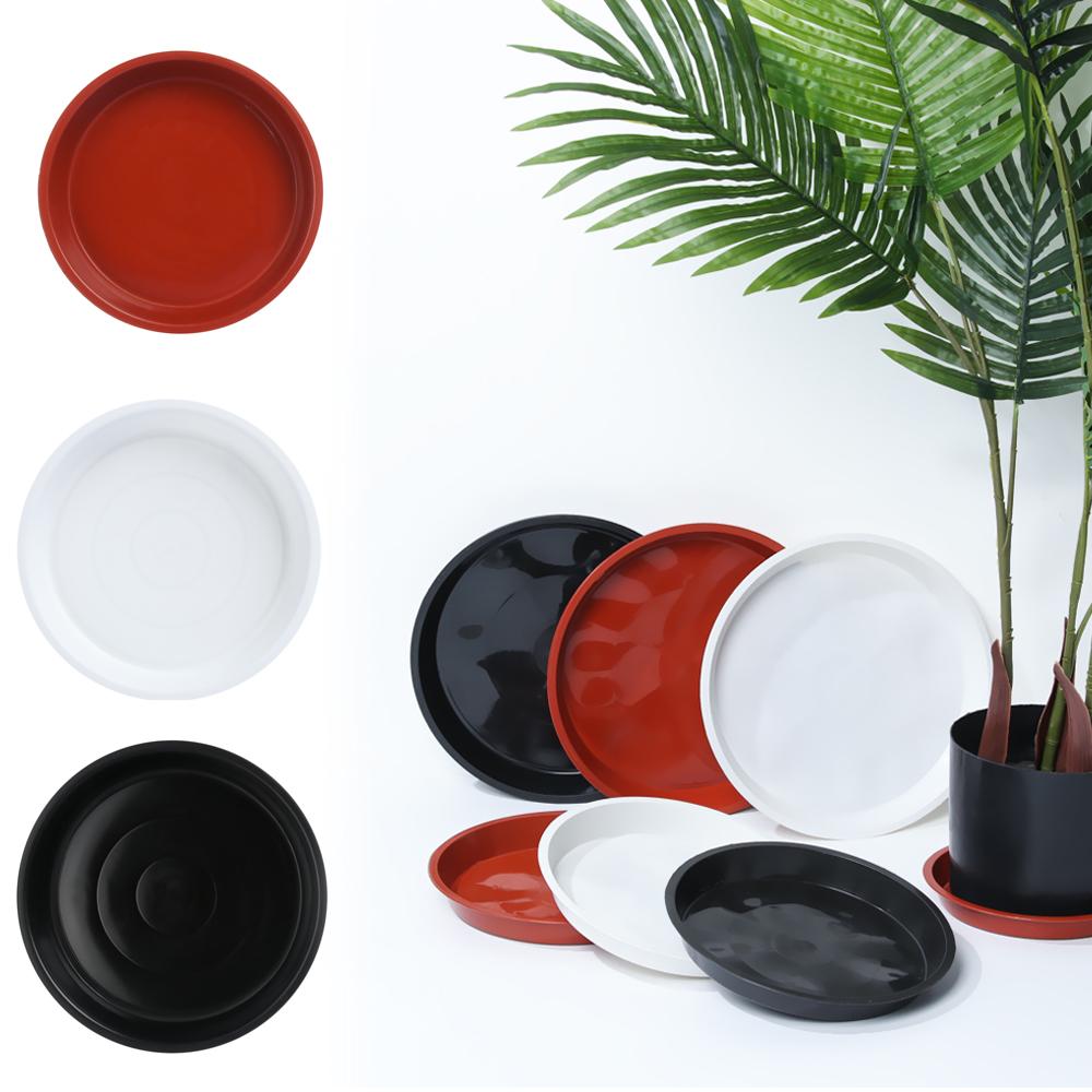 3Pcs Heavy Duty Durable Round Drip Trays Plant Saucer Indoor Outdoor Plastic Tray Saucers