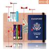 Customizable RFID PU Leather Passport Holder with Multi-Card Slots