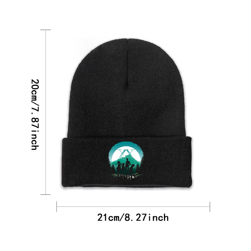 Hunter X Hunter XHunter Team Вязаная шапка для женщин Унисекс Skullies Шапки Зимние шапки Полиэстер Повседневная кепка