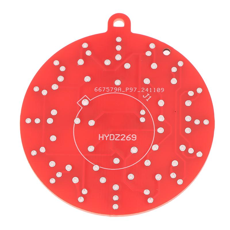 Электронный комплект для самостоятельной сборки Ne555, красная светодиодная елочная игрушка, мигающий свет, электронный компонент, забавная пайка, постоянный ток 3 В