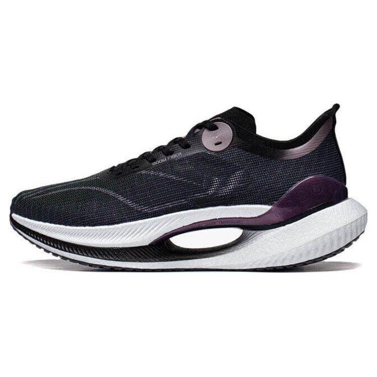 Li Ning Shadow 2 Essential Амортизация Дышащие Легкие Упругие Низкие Кроссовки для Бега Мужские Черные ARRT005-5
