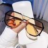 Brown Glasses, Women'S Myopia Sunglasses, With Degree, Large Face, Men'S Driving Photosensitive Color-Changing Anti-Blue Flat Glasses
