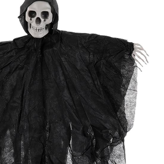 Halloween Hanging Skull Ghost Scary Grim Reaper Skeleton Decoration for Outside Yard Porch Haunted House Party Decor