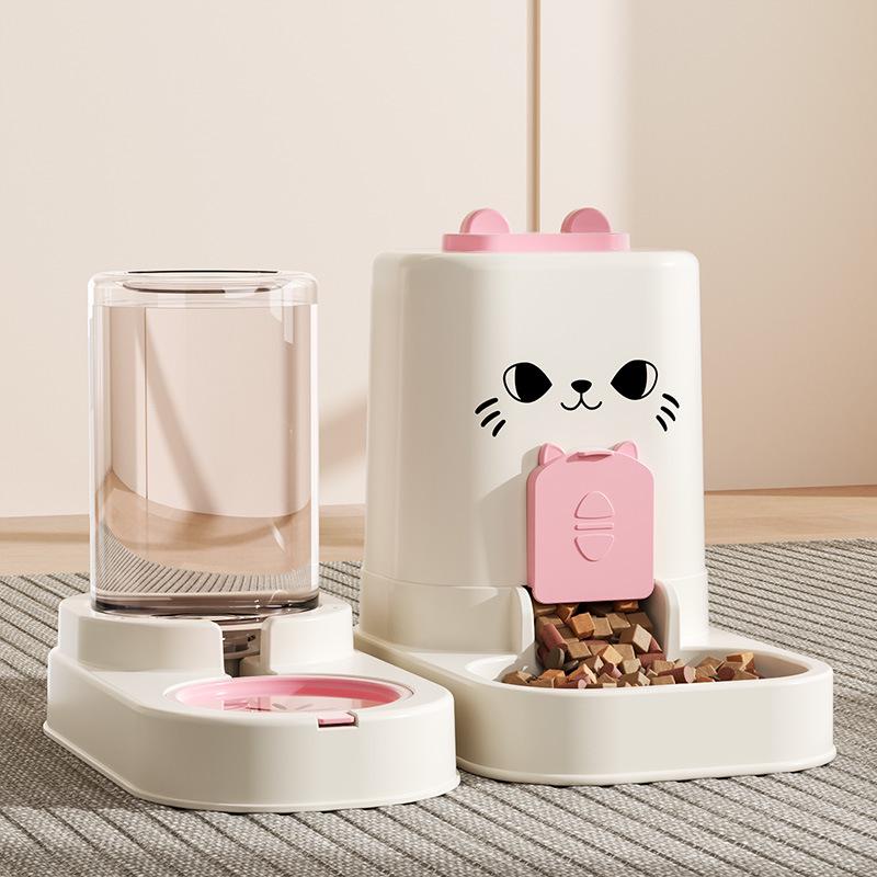 Cross-Border Automatic Pet Feeder: Large Capacity Two-in-One Food and Water Dispenser