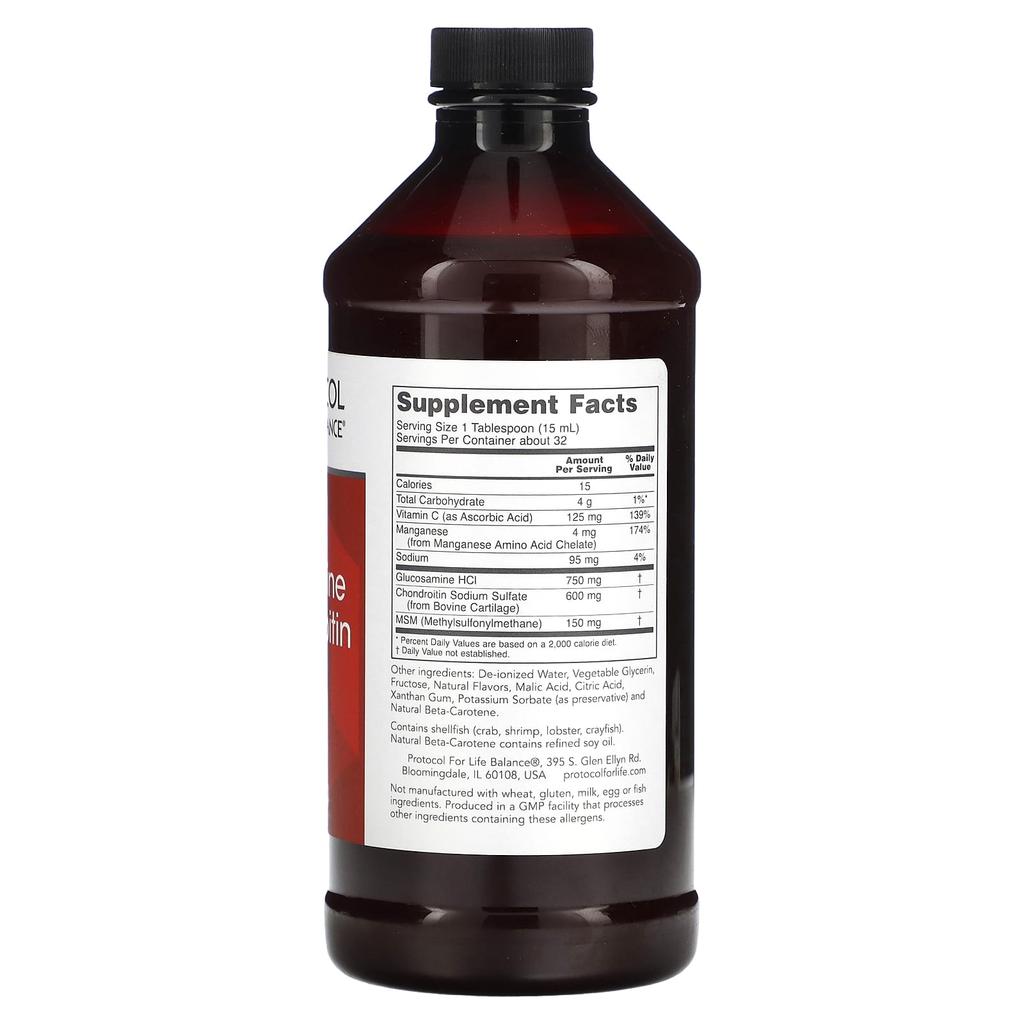 Liquid Glucosamine & Chondroitin with MSM, Citrus Flavor, 473 Ml (16 Fl Oz)