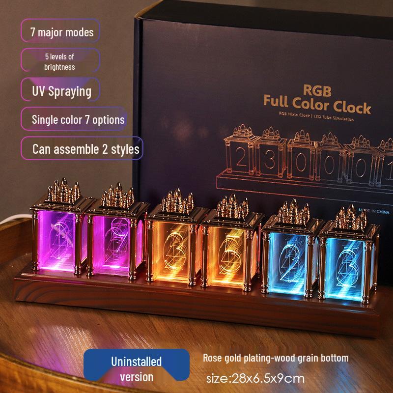 RGB Ламповый киберспортивный настольный будильник - Сделай сам Художественное украшение и подарок