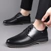 Casual Men's Leather Shoes Minimalist Comfortable Gentleman Style Leisure Business Office Comfortable Quality Shoes Breathable