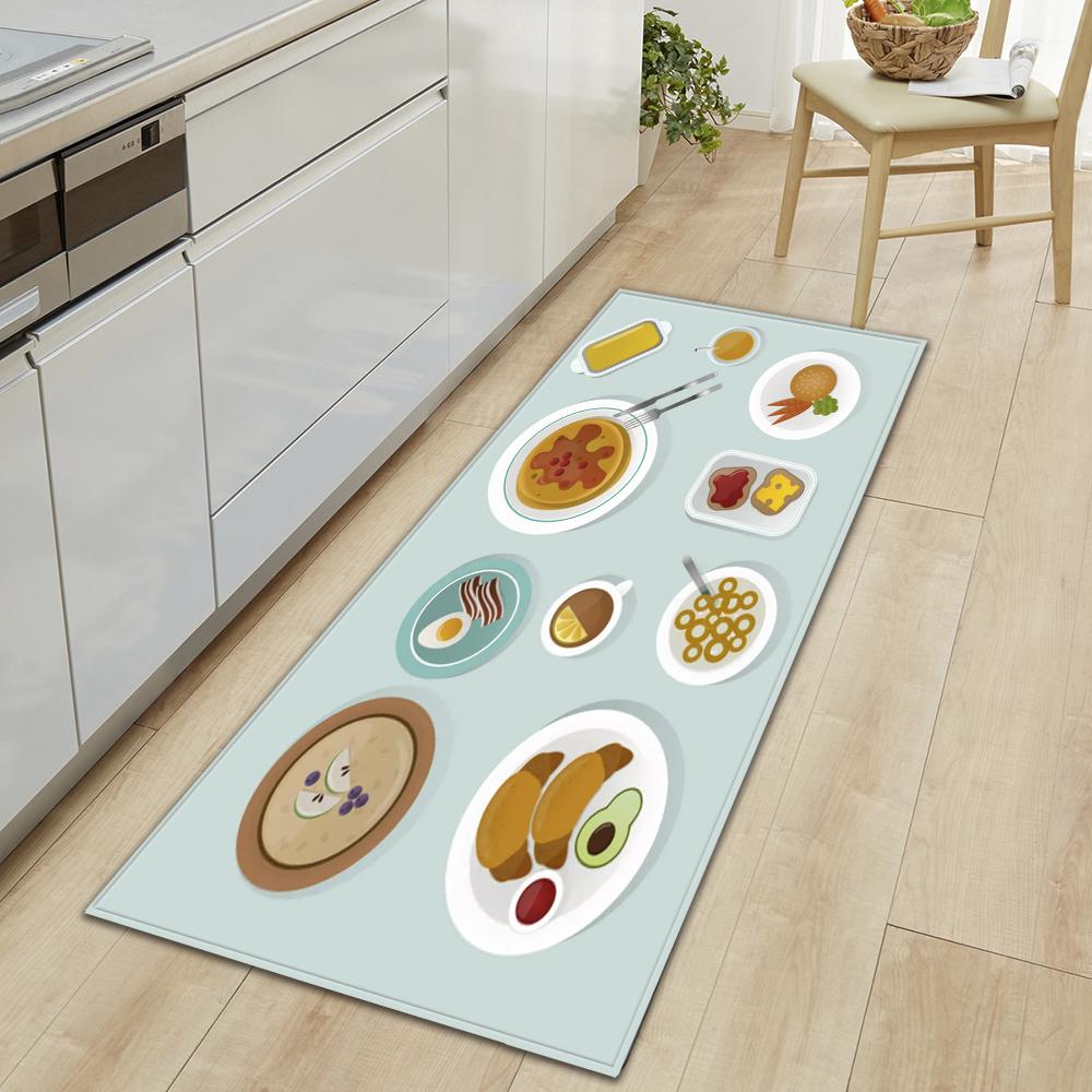 Кухонный ковер, коридор, крыльцо, дверной коврик для гостиной, детский коврик, нескользящий напольный коврик для двери ванной комнаты