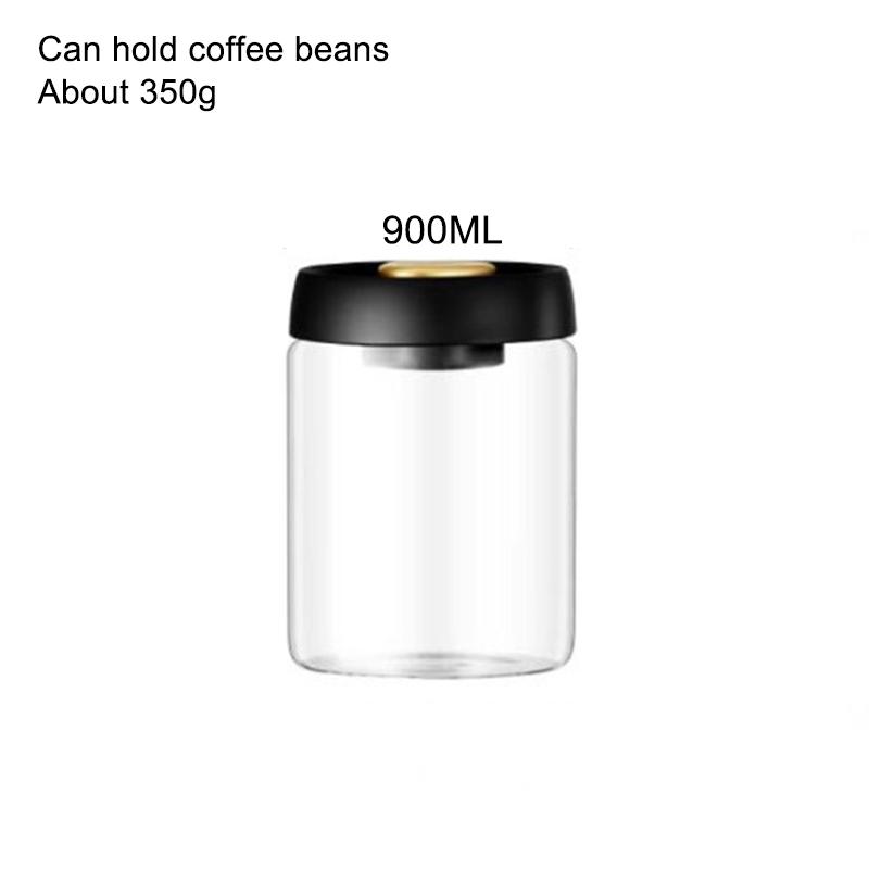 Вакуумный кувшин для кофейных зерен, стеклянная герметичная банка для пищевых зерен, конфет, сохраняющих свежесть, банка для хранения, кухонные принадлежности