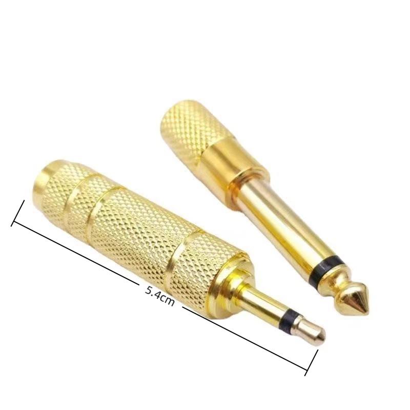 1/2Set 6.5Mm To 3.5Mm And 3.5Mm To 6.5Mm Audio Adapter Set 1/4-Inch To 1/8-Inch And 1/8-Inch To 1/4-Inch Suitable For Headphone