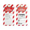 ПВХ бирки блокировки и маркировки (10-Pack)