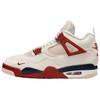Air 4 Nigel Sylvester "Sail Cinnabar" Винтажные Баскетбольные Кроссовки Унисекс Белые IQ8055-100