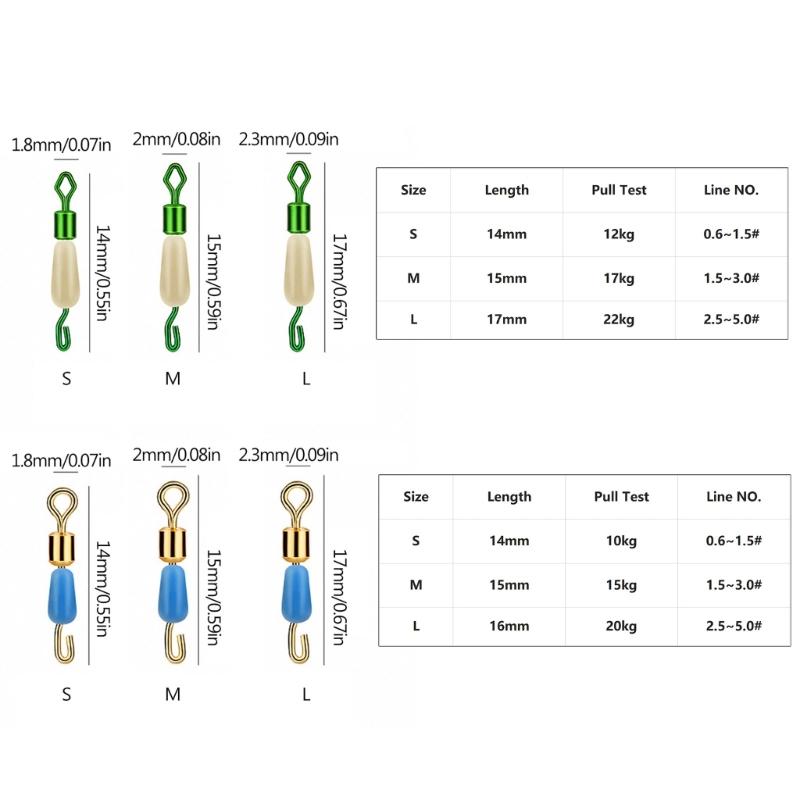 Рыболовные бочонки вертлюжки, высокопрочные вертлюжки на шарикоподшипниках, застежки для приманок, клипсы-коннекторы, для морской или пресноводной рыбалки