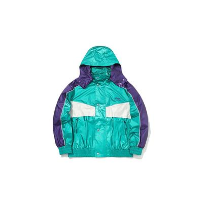 Свободная повседневная куртка с капюшоном в стиле колор-блок Li Ning, унисекс, AFDQ729-1