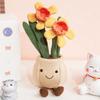 Bouquet Tulip Daffodil Plush Toy Doll Children's Birthday Gift Plant Ornament Potted Plant Children's Gift