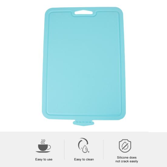 Силиконовая разделочная доска, складной двусторонний нескользящий коврик для резки, пищевой без BPA, можно мыть в посудомоечной машине, кухонные инструменты для кемпинга