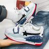 Новые нишевые кроссовки для бега с воздушной подушкой для пар, стиль Гонконга, контрастные, студенческие, повседневные, дышащие кроссовки