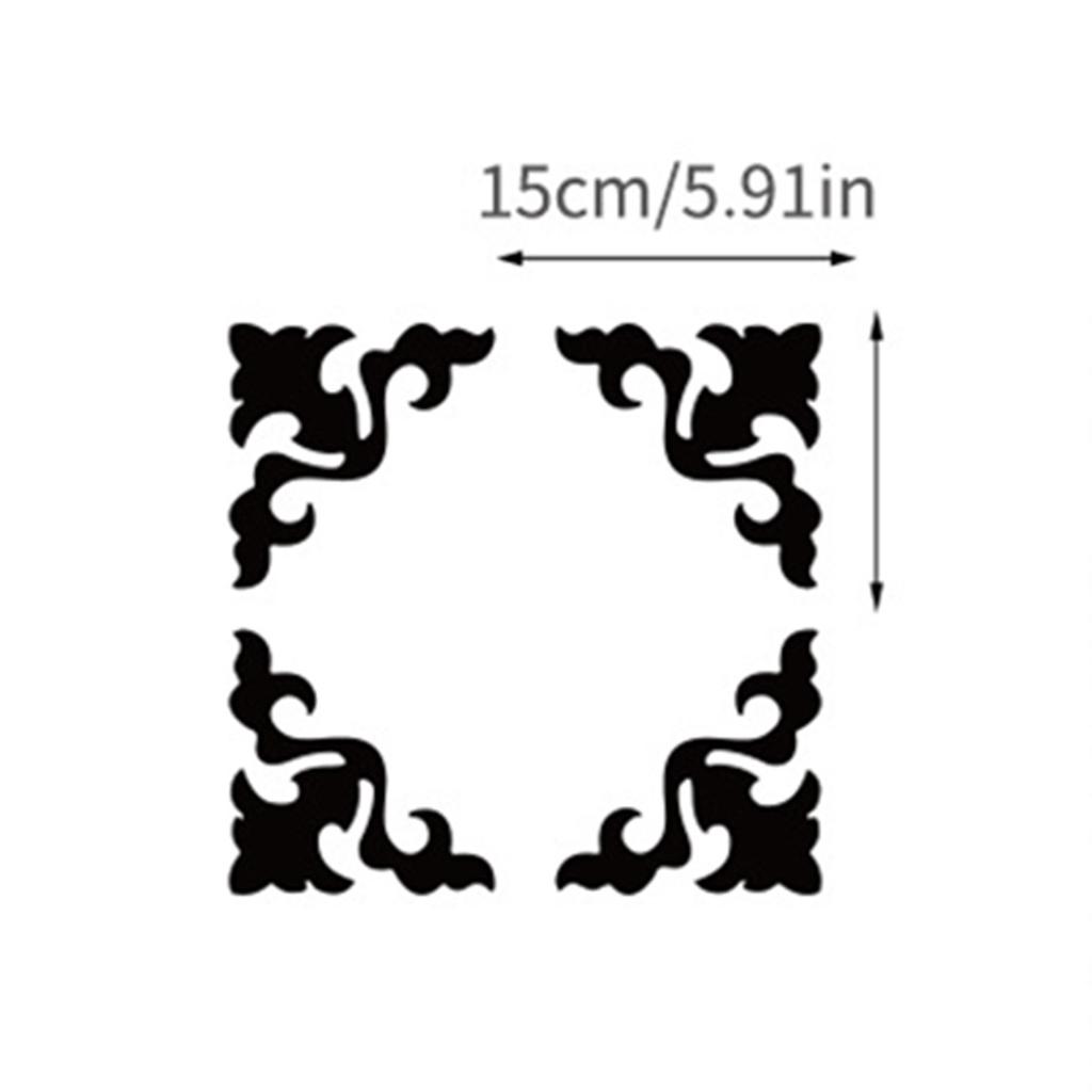 4 шт. стеклянная зеркальная плитка настенная наклейка наклейка на DIY украшение для дома орнамент набор