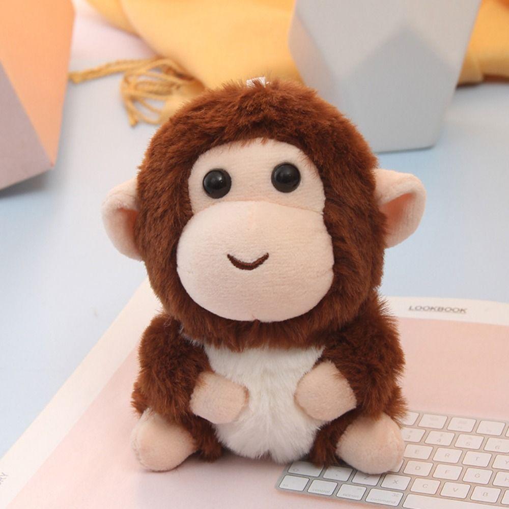 Plush Doll Monkey Plush Toy Soft Fur Monkey Car Pendant Little Monkey Pendant Bag Pendant