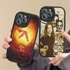 Музыкант A-Aphex T-Twin Чехол для телефона Для iPhone 16 15 14 13 12 11 Pro Max Plus Кожаный Мягкий Чехол