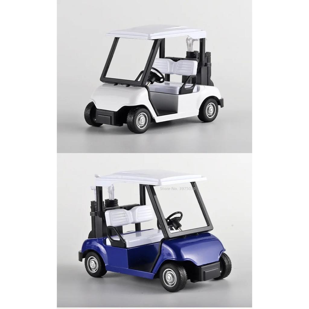 1/20 Scale Alloy Golf Cart Model Toys Metal Diecast Car Model High Simulation Pull Back Vehicle Toy Collection Boy Birthday Gift