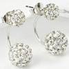 Fashion Crystal Ball Stud Earrings Earrings Hypoallergenic Shamboo Ball Fashion Earrings KTY