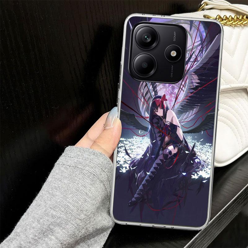 Чехол Madoka Magica Homura для телефона Xiaomi Redmi Note 14 13 12 11 Pro Plus Чехол для телефона 14S 12S 11S 11E 11T 10S 10 9S 9 Силиконовый Funda