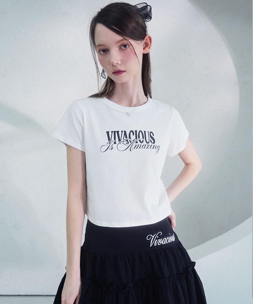 VIVACIOUS Crop-топ Chill Белый