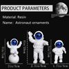 3 Pcs Astronaut Figurine Home Decor Astronaut Statue Study Office Desk Decor Showpiece Gift Decoration Accessories Outer Space PVC Sculpture