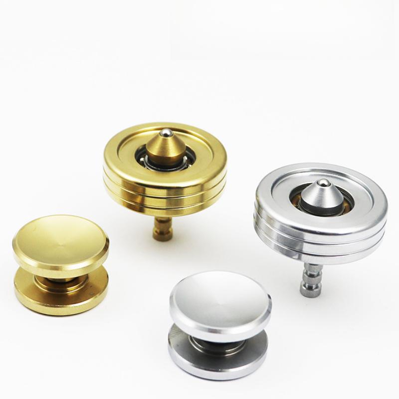 Fidget Spinner Ручной волчок 2 в 1 Нержавеющая сталь Снятие стресса Игрушка Антистресс Снятие стресса Вращающийся Взрослый