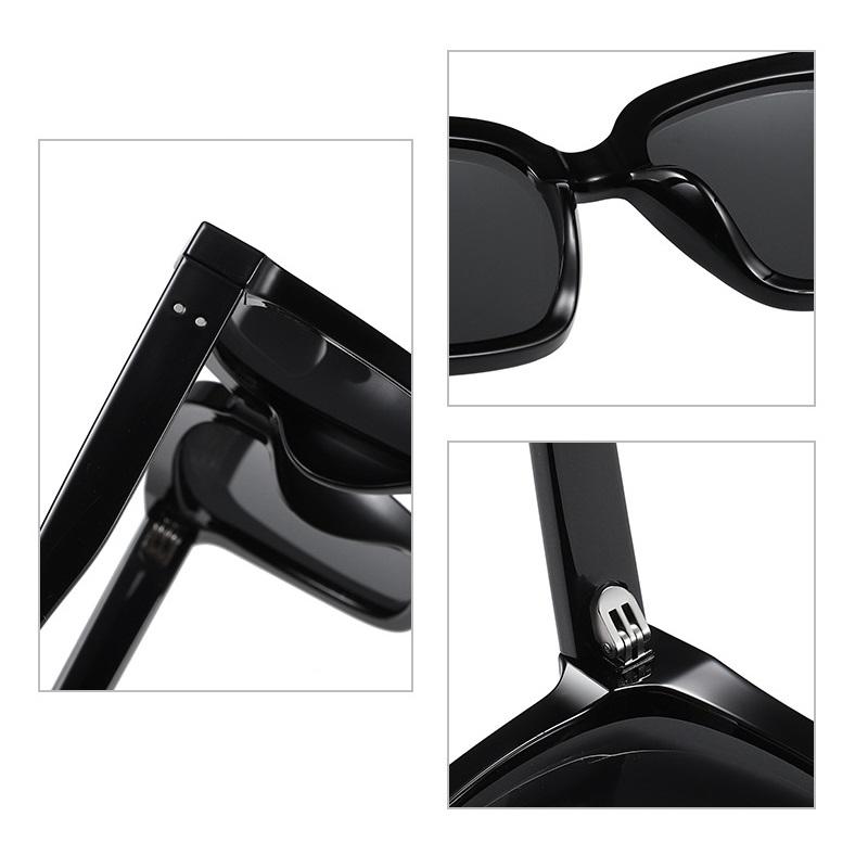 aoron Женские модные поляризационные солнцезащитные очки в большой оправе, классический дизайн, черные солнцезащитные очки UV400, защитные очки для вождения