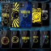 N Nirvana Чехол для рок-группы для iPhone Samsung Galaxy Redmi Note S 17 16 15 14 13 20 24 25 54 Pro Max Ultra Fe Чехол из закаленного стекла