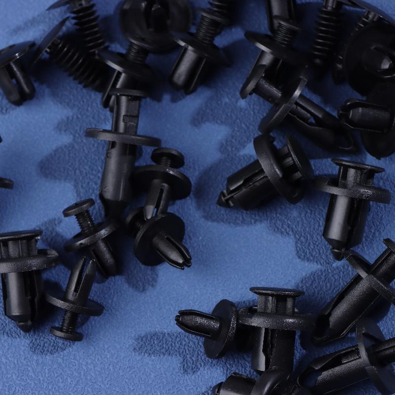 190 шт. Автомобильные крепежные клипсы Пластиковый набор крепежных элементов 6 размеров Автомобильные заклепки-пуговицы Набор кузовных бамперных прижимных заклепок