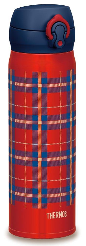 Термос для воды с вакуумной изоляцией, мобильная кружка, открытая, красная, с дистанционным управлением [One-Touch Type] 0,5 л JNL-502G