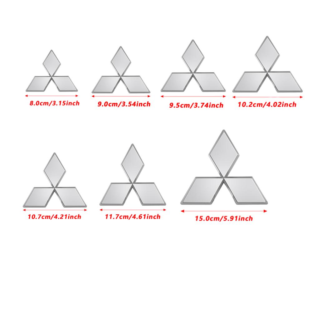 ABS Автомобильный передний задний значок решетки эмблема для Mitsubishi Ralliart Lancer ASX Colt Pajero Outlander Eclipse Delica EVO Grandis Colt