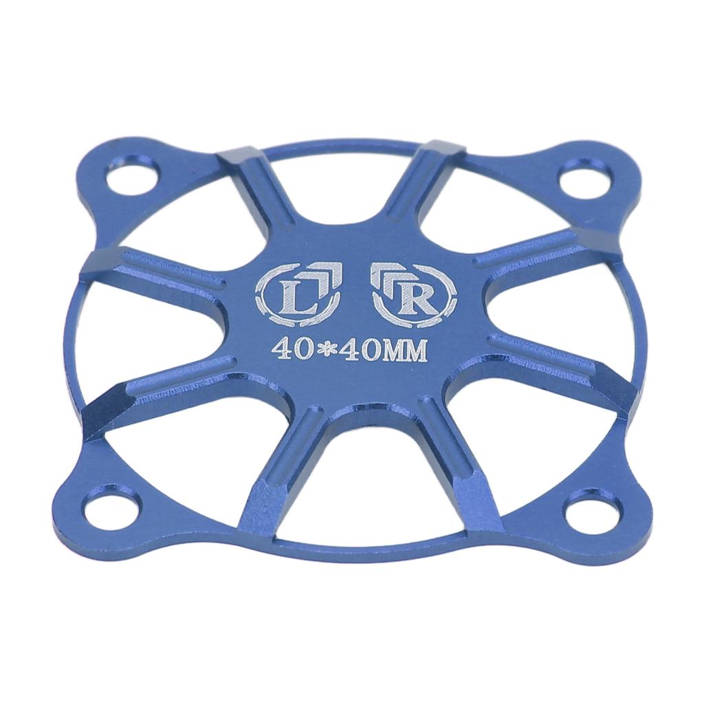 RC Cooling Fan Cover 40x40mm Aluminium Alloy Protective Accessory Part for Motor Dark Blue