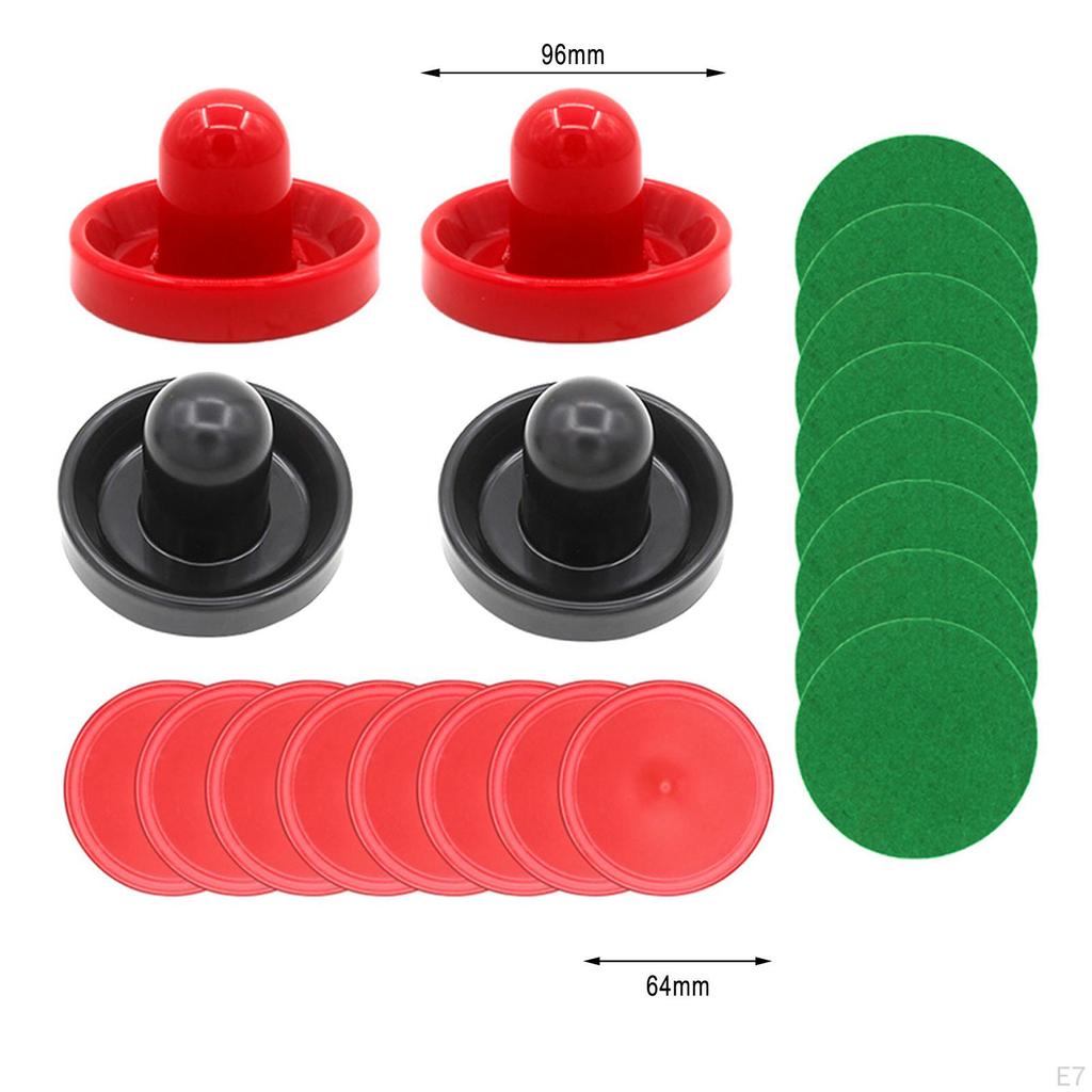 1 комплект мини-толкателей и шайб для аэрохоккея, ручки для ворот, 96 мм, замена фетра для
