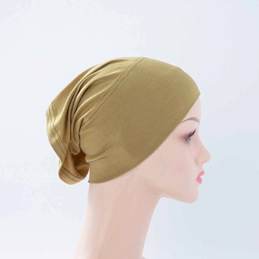 Women's Mercerized Cotton Modal Elastic Tube Hat & Scarf Cap