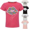 Girls Reversible Sequin T-shirt with a Kmisso Motif