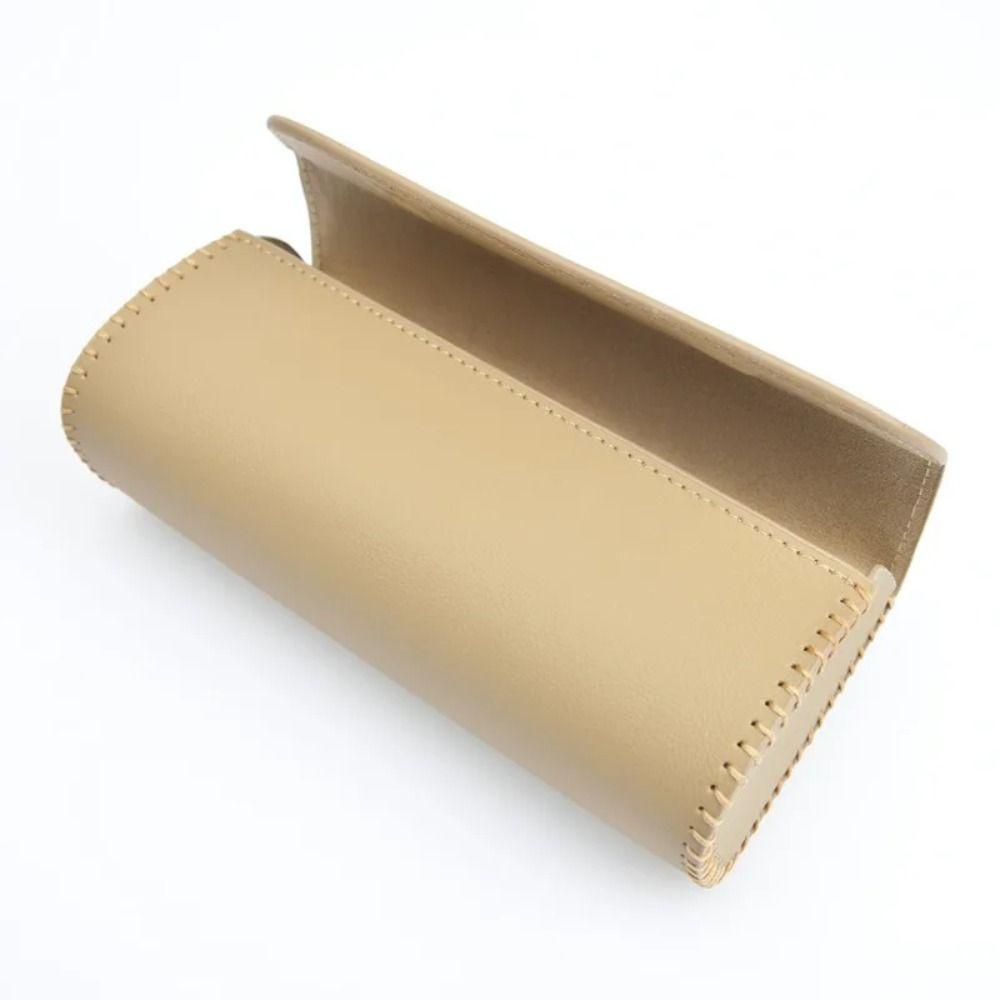Hand-sewn Car Glasses Case High Grade Material Car Sunglasses Box Car Visor Mount