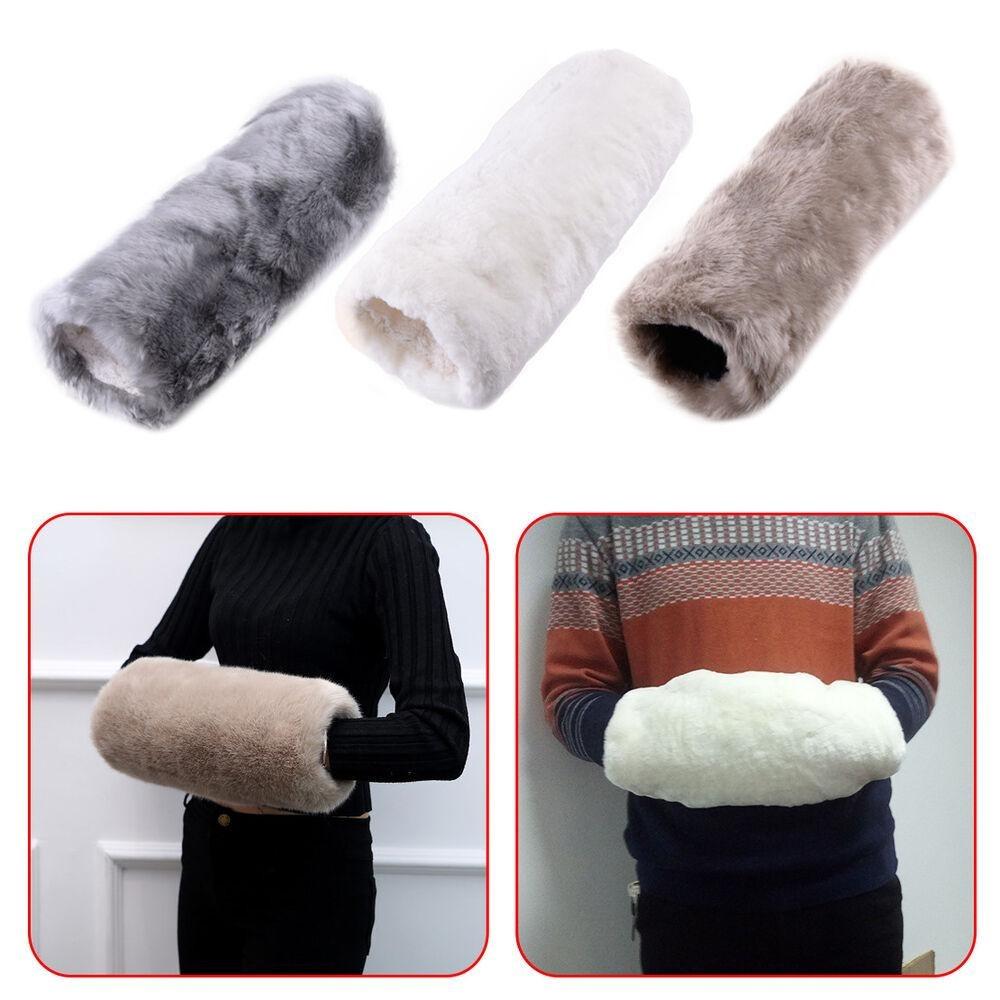 Fashion Mittens Arm Sleeve Winter Gloves Warm Fleece Sleeve Women Men Gloves Fur Muff Hand Warmer